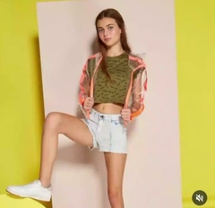 Campera cristal (naranja flúo - amarillo flúo) | BUDDIES - tienda online
