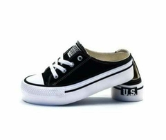 Zapatillas plataforma mule black (Negro) | U.S AMERIKA en internet