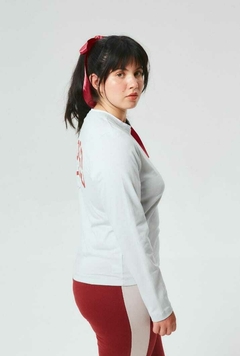 Remera Goal M/L (Celeste Pale - Gris Melange) | BUDDIES - Motivos Para Quedarte