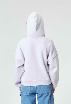 Imagen de Buzo Shoot Frisa (Gris - Lila) | BUDDIES