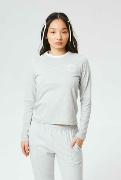 Remera Goal M/L (Celeste Pale - Gris Melange) | BUDDIES
