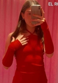 Vestido atado (Negro - Rojo) | SOCIPPO en internet