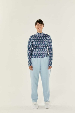 Polera Playful (Crudo - Azul) | BUDDIES - Motivos Para Quedarte