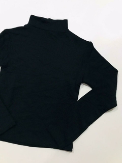 Top polera algodón frizado (Negro) | SOCIPPO en internet