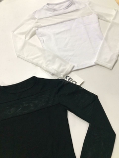 Top con tul (Negro/Blanco) | BAXX - comprar online