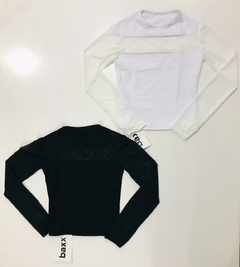 Top con tul (Negro/Blanco) | BAXX en internet