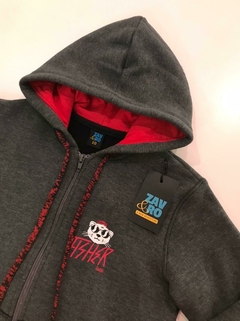 Campera friza Aslan (Gris) | ZAV&RO - comprar online