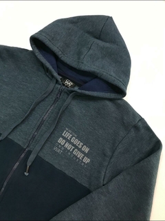 Campera Do not give up friza (Azul) | WAT - comprar online
