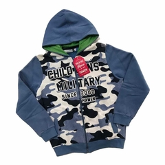 Campera camuflada friza (Azul) | MAWEN