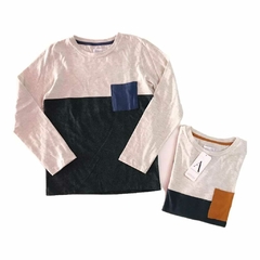 Remera Hazel (Gris - Azul) | ANAVANA