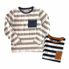 Remera Myrtle (Gris - Azul) | ANAVANA