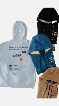 Campera friza Bebeto (Marrón - Celeste - Negro - Azul) | ZAV & RO