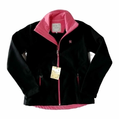 Campera Softshell (Negro - Rojo) | ERES UN ENCANTO