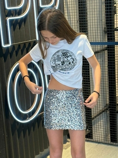 Pollera lentejuelas (Dorado) | SOCIPPO - tienda online