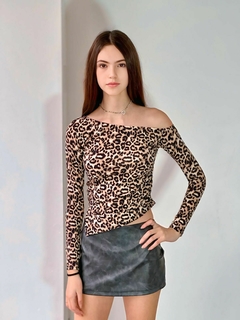 Short pollera gastado (Negro - Gris) | BAXX - Motivos Para Quedarte