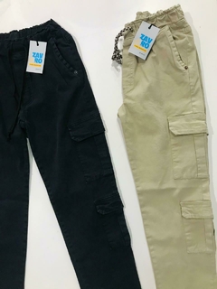 Pantalón cargo Sonic (Beige - Negro) | ZAV&RO - comprar online