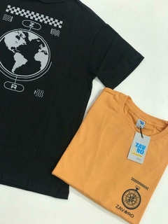 Remera gems b (Negro - Naranja) | ZAV&RO - comprar online