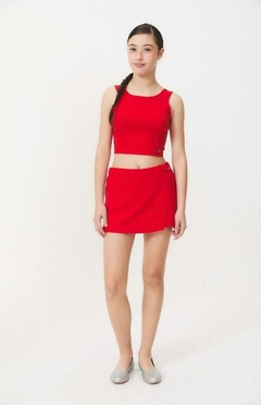 Short pollera Rogue (Rojo - Blanco) | BUDDIES