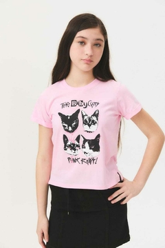 Remera Heartbreak (Rosa - Blanco) | BUDDIES en internet