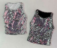 Top lentejuelas (Gris - Negro) | SOCIPPO