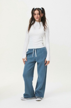 Jogg lily (Gris melange - Azul) | BUDDIES
