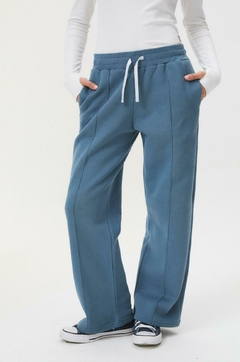 Jogg lily (Gris melange - Azul) | BUDDIES - Motivos Para Quedarte