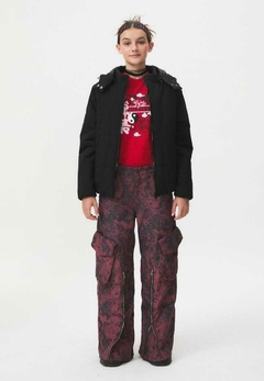 Campera Janu (Negro - Lila) | BUDDIES - Motivos Para Quedarte