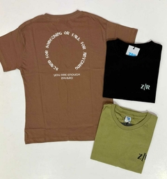 Remera Sparrow (Marrón - Negro - Verde musgo) | ZAV&RO