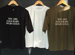 Remera dama estampa espalda gold baby (Crudo - Negro - Verde) | NASA