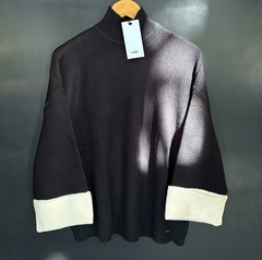 Sweater dama polera larga puño combinado | NASA en internet