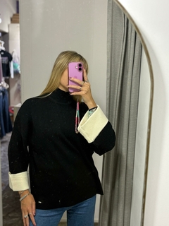 Sweater dama polera larga puño combinado | NASA - comprar online