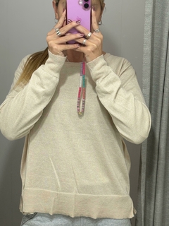 Imagen de Sweater brillos (Celeste - Beige) | NASA