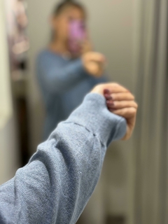 Sweater brillos (Celeste - Beige) | NASA en internet