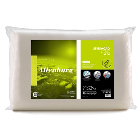 TRAVESSEIRO SENSACAO LATEX ALTO 48CM X 68CM -ALTENBURG