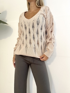 Sweater calado en internet