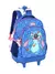 Mochila de Rodinha Stitch Azul Quadriculado Beijos Luxcel - comprar online