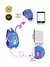 Mochila de Rodinha Stitch Azul Quadriculado Beijos Luxcel - loja online