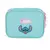 Estojo Baú Stitch Matelasse Turquesa