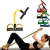 Elástico Extensor para Exercícios com Apoio nos Pés Multifuncional Musculação Academia Pilates Yoga Fisioterapia Ar Livre na internet