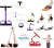 Elástico Extensor para Exercícios com Apoio nos Pés Multifuncional Musculação Academia Pilates Yoga Fisioterapia Ar Livre - Mel Mix Presentes