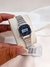 Relógio Premium Casio digital - fundo preto corrente prata