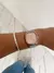 Relógio Premium Casio G - prata fundo rosa