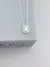 Colar gota cravejada pedra cristal