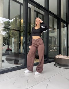 Wide leg chocolate - comprar online