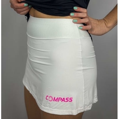 Short saia Neis Compass Branco
