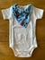 Body Infantil Masculino com Bandana Azul - Baby Ranch Manga Curta