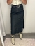 Saia Midi com Fenda - Preto - comprar online