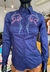 Camisa Feminina Dock´s Bordada - Azul Marinho - comprar online