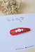 Presilha tic tac G rosas, vermelho | unidade