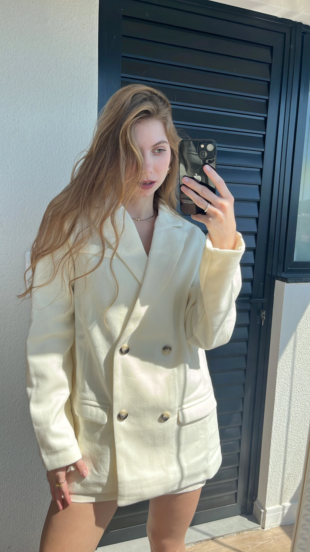 Casaco lã batida London